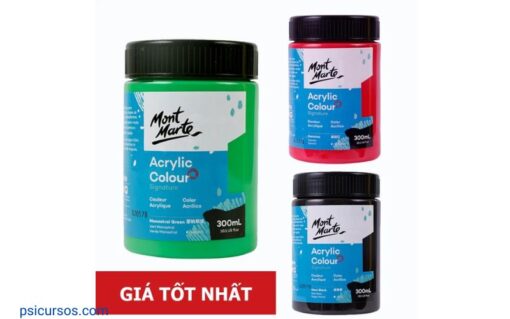 Màu Acrylic Mont Marte Signature 300ml Vẽ Trên Mọi Chất Liệu