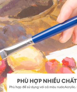 Bộ cọ vẽ chuyên nghiệp Deli dùng cho màu nước/ Gouache/ sơn acrylic