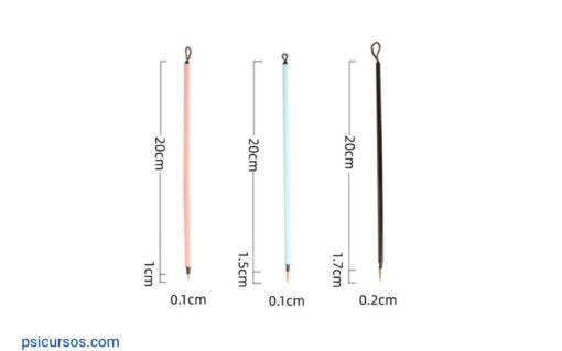 Set 3 Cọ Vẽ Tranh Trung Quốc Đầu Nhọn Có Tay Cầm Bằng Thép Lông Mềm