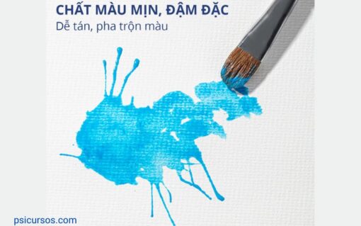 Một trong những ưu điểm nổi bật của màu nước acrylic dạng tuýp 5ml chính là màu sắc rất tươi sáng và đậm nét